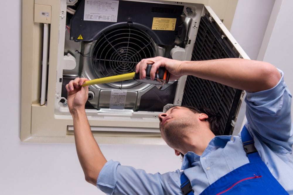 Repairing Ceiling Air Conditioning — Air-Conditioning and Refrigeration in Sunshine Coast, QLD